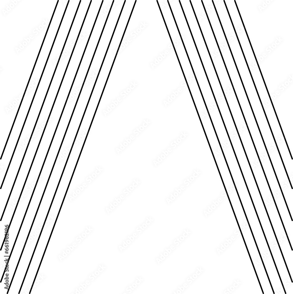 Obraz premium Stripe Line Decorative Element Isolated Vector