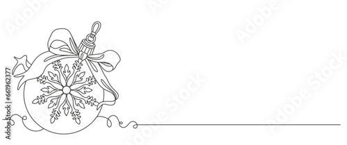 christmas vector , christmas ball line art style vector illustration 