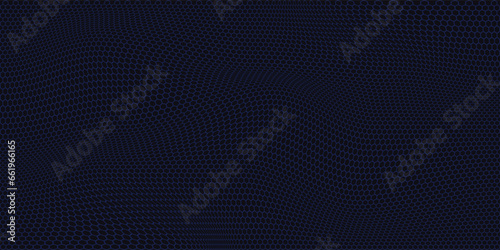 abstract hexagon dark blue background illustration photo