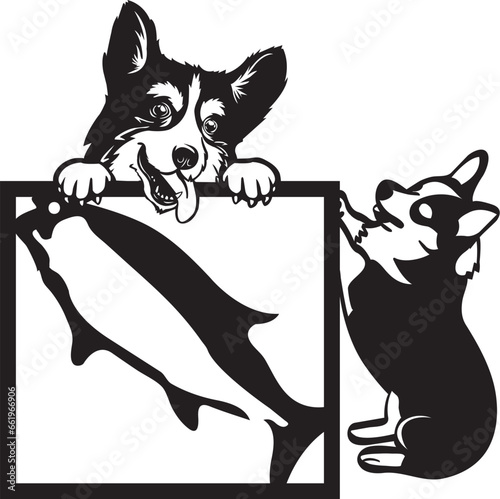 DOG METAL WALL DECOR ART LASER CUT FILE