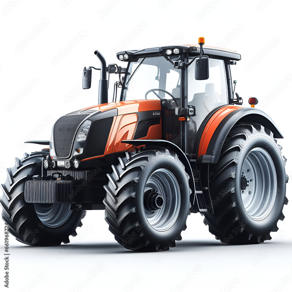 Obraz premium tractor isolated on white background 