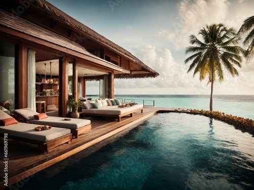 Luxury overwater villa © Meeza
