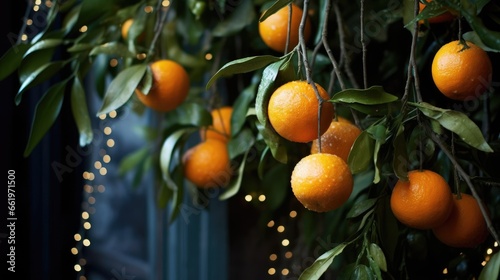 oranges on tree