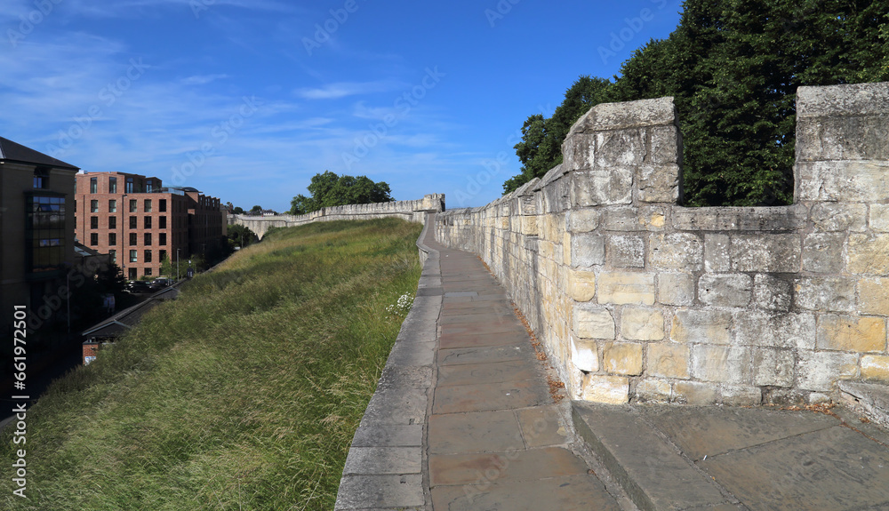 City wall of York