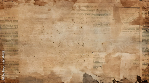 old paper texture, newspaper background texture - Generative Ai