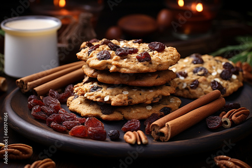 Oatmeal Breakfast Cookies health Snacks Recipes, generative ai