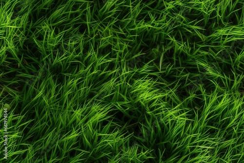 Seamless pattern with vibrant green grass lawn texture.