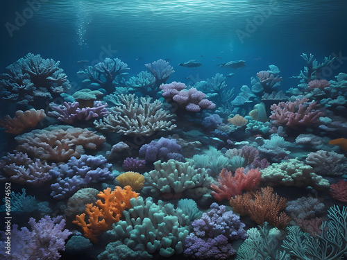 Enchanting Underwater Coral Reef: A Colorful World Beneath the Waves