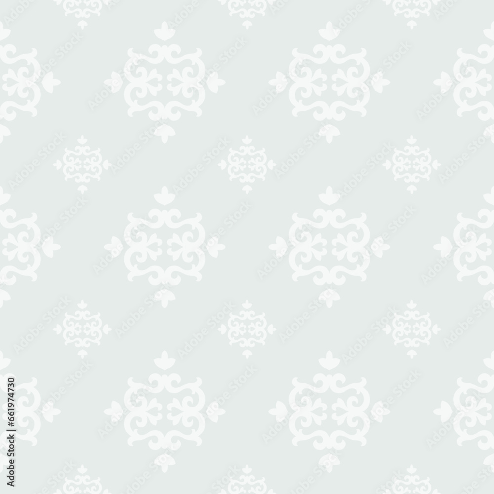 Classic, floral background with copy space, seamless pattern