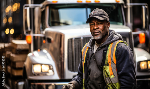 Driver Initiates Workday by Walking Past Truck and Entering Cab