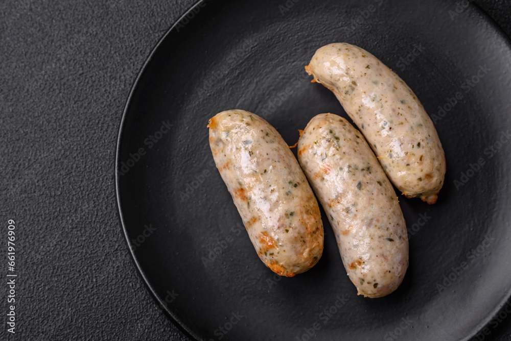 Sausages vegetable protein seitan meatless soy wheat classic taste vegetarian or vegan snack Sausages vegetable protein seitan meatless soy wheat classic taste vegetarian or vegan snack