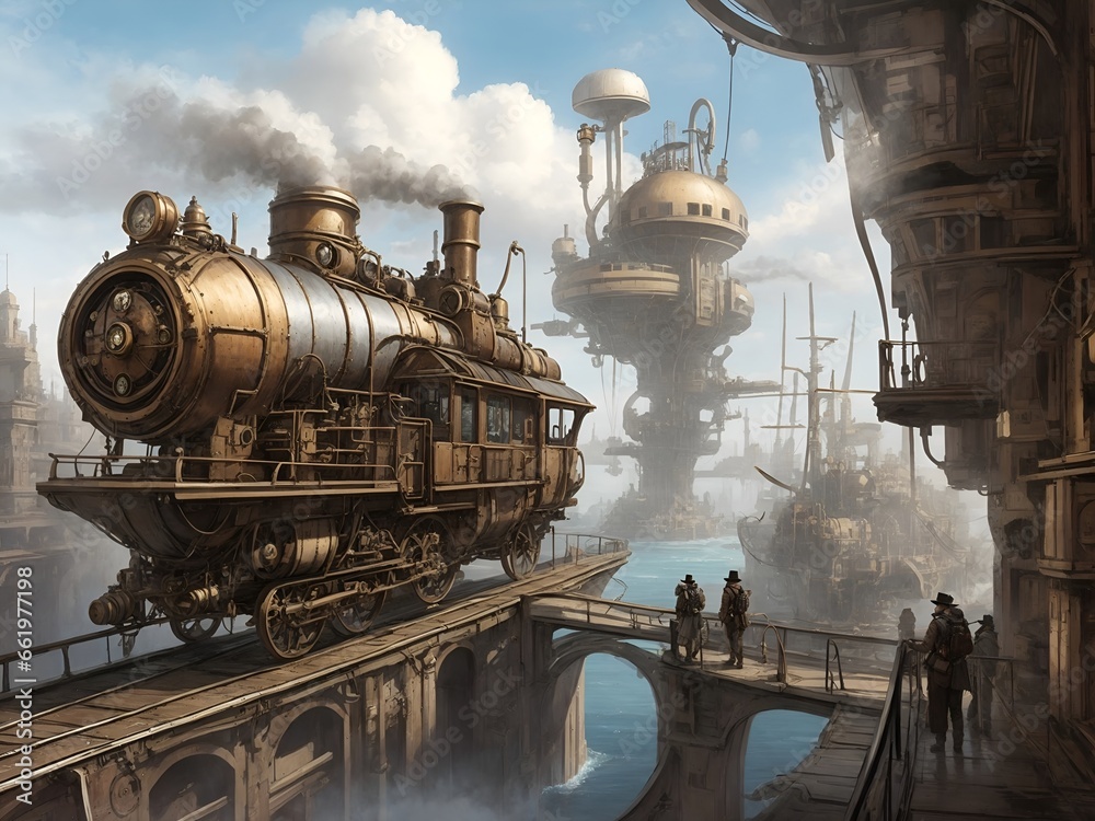 From the bustling cities to the untamed wilderness, the steampunk world is full of diverse landscapes and environments. Use descriptive language to paint a picture of the different regions, from the i