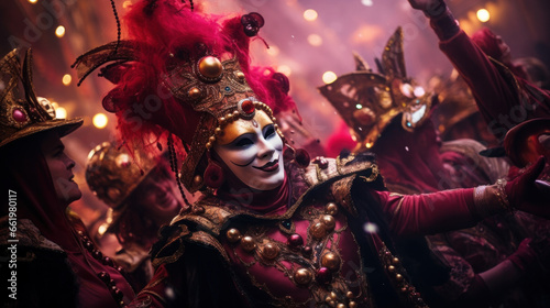 The mask Mardi Gras festival
