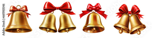 Christmas Bells clipart collection, vector, icons isolated on transparent background