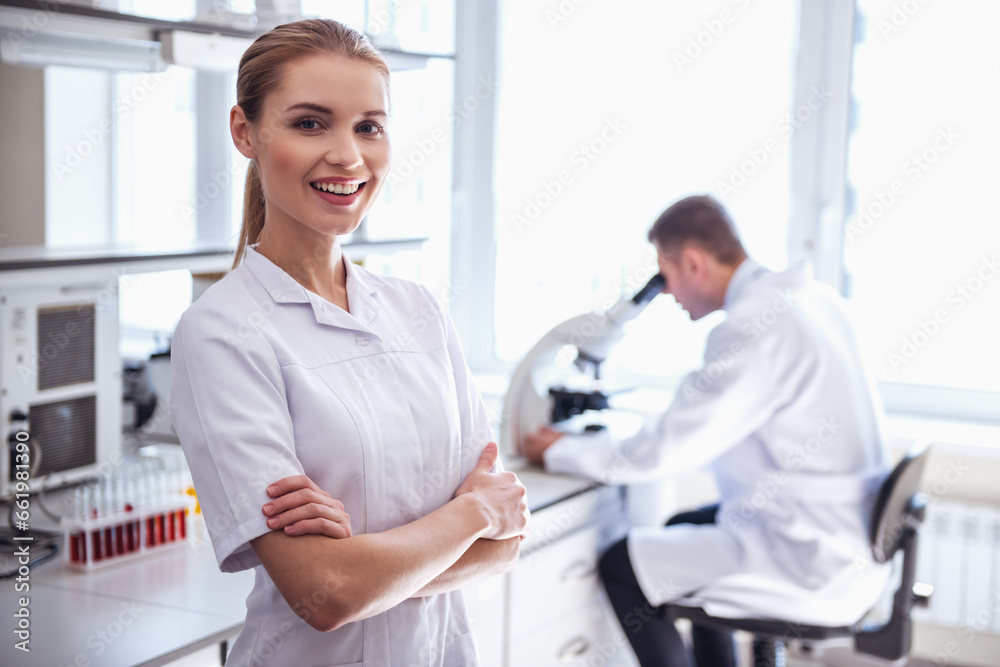 Obraz premium At the laboratory