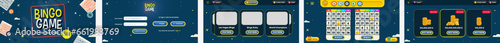 Online Bingo and Lottery Casino Game Mobile App Ui Kit Template