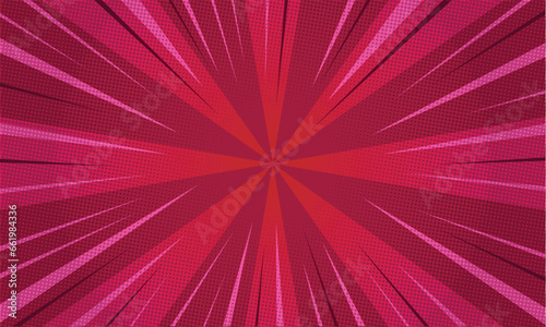 Abstract Comics Book Background with Halftone Element Vector Illustration