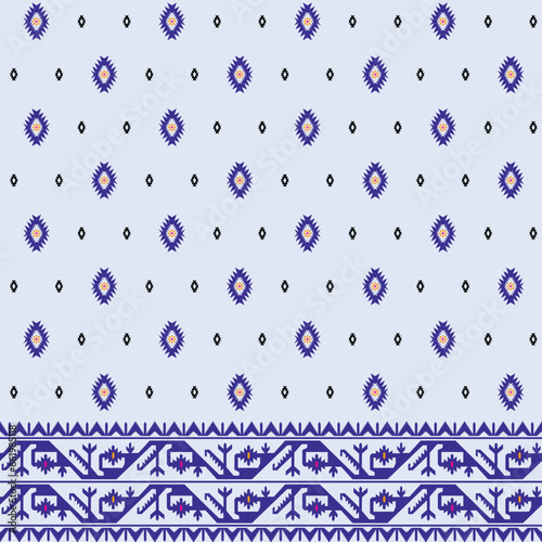 Seamless jamdani pattern of all over printing