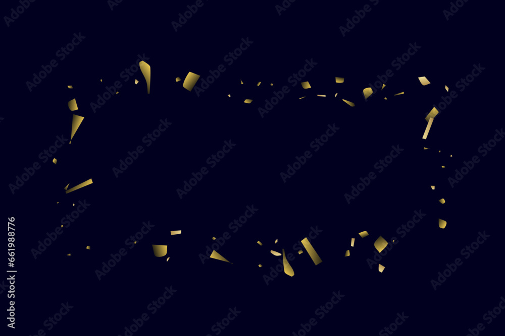 Fototapeta premium Abstract golden confetti. Decorative element. Luxury background for your design.