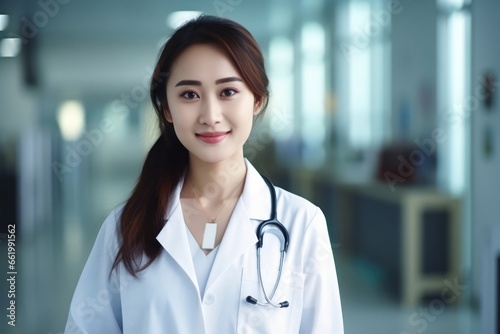 Asian Woman Doctor Industry Professional Concept Generative AI