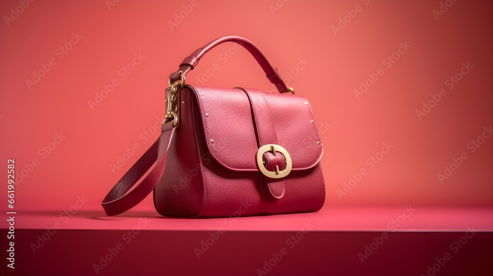 Luxury hand bag on isolated background - obrazy, fototapety, plakaty 