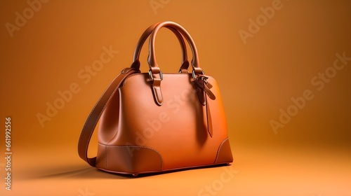 Luxury hand bag on isolated background