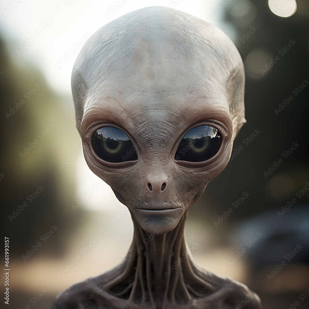 The alien looks like a human but has a big head and a slim body Ai generated art The alien looks like a human but has a big head and a slim body Ai generated art