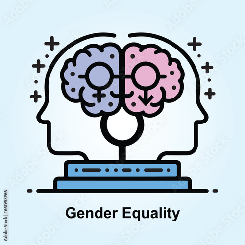 gender equality concept, sexuality concept with male and female, women's rights