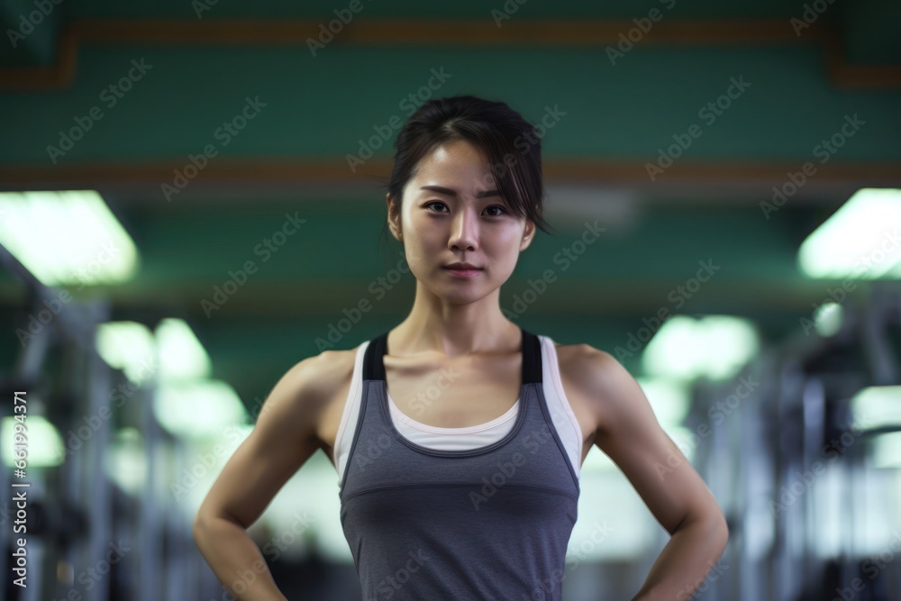 Asian Female Fitness Trainer Professional Concept Generative AI Asian Female Fitness Trainer Professional Concept Generative AI