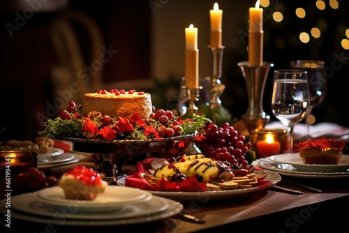 christmas dinner table