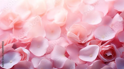 rose petals on light pink background