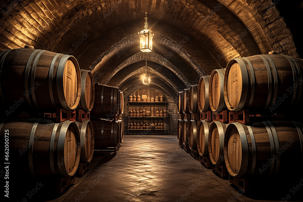 deep cellar, wine, wine barrels, France, cellar, grapes, wine barrel ...