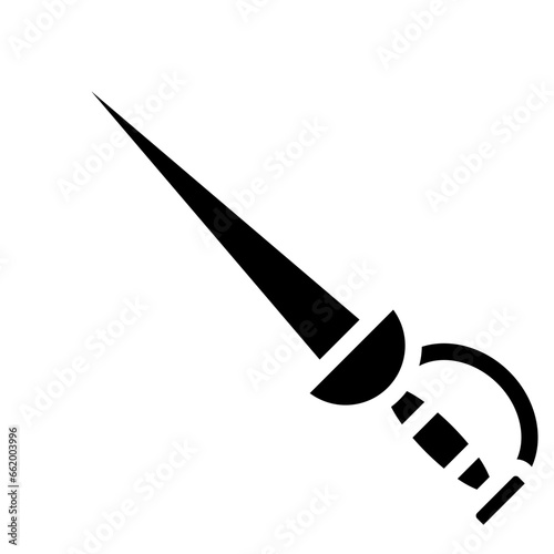 Fencing Sword Icon Style