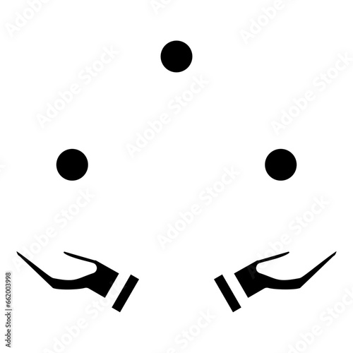 Juggling Balls Icon Style