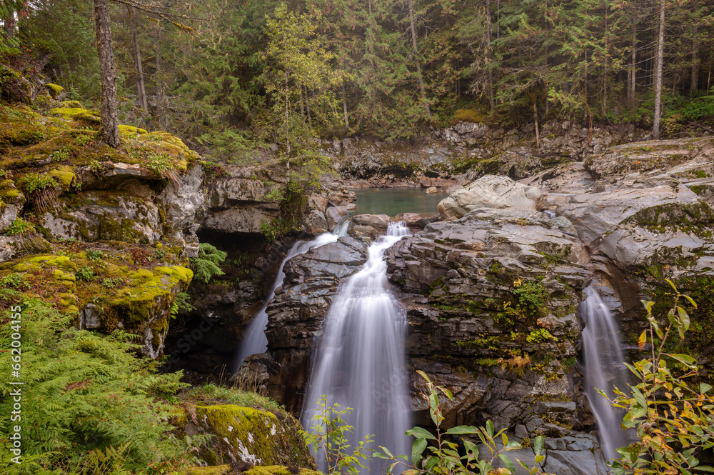 Nooksack Falls is a waterfall along the North Fork of the Nooksack