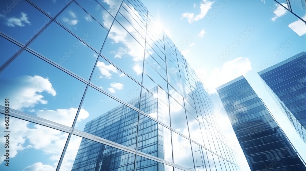 Photo of a skyline of tall buildings in a city Photo of a skyline of tall buildings in a city