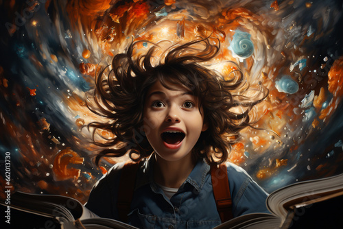 A mind of young girl with Attention Deficit Hyperactivity Disorder (ADHD)