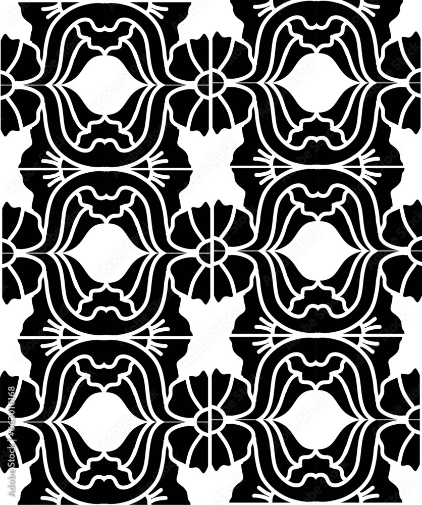 Black floral Pattern, pattern with elements Black floral Pattern, pattern with elements