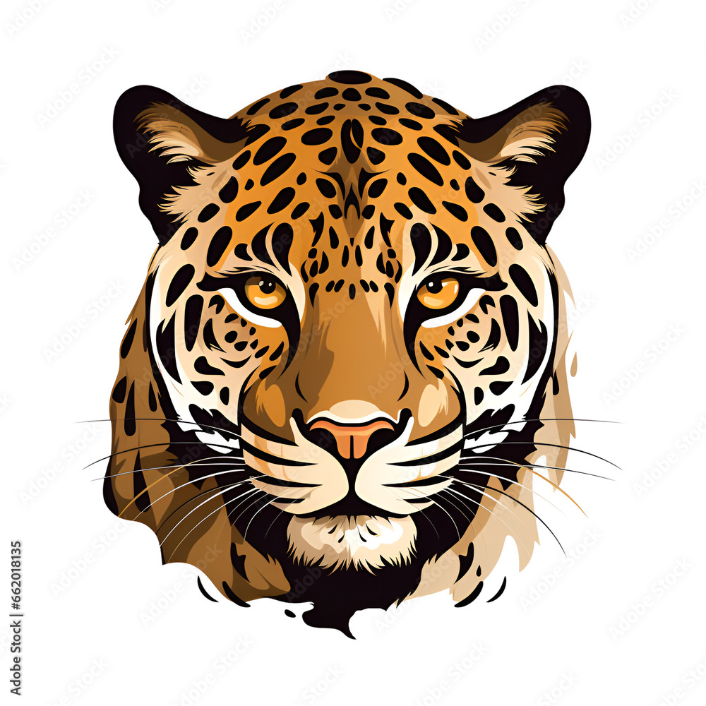Cartoon Style Leopard Jaguar No Background Perfect for Print on Demand Merchandise Cartoon Style Leopard Jaguar No Background Perfect for Print on Demand Merchandise