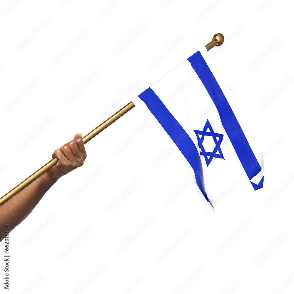 Hand holding Palestinian national flag isolated on transparent background Hand holding Palestinian national flag isolated on transparent background