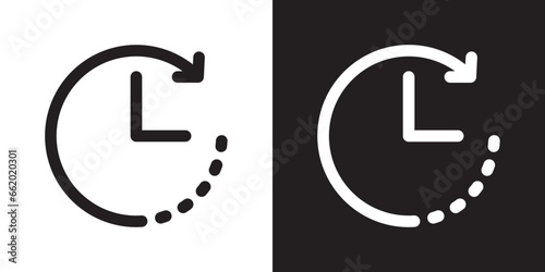 quick time icon set. instan response vector symbol. fast real time service sign. rapid speed turnaround time icon. photo