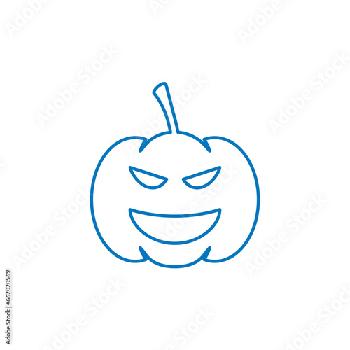 halloween pumpkin icon vector image. pumpkin icon vector design