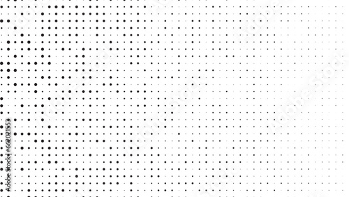 Black and white halftone dotted pattern.
