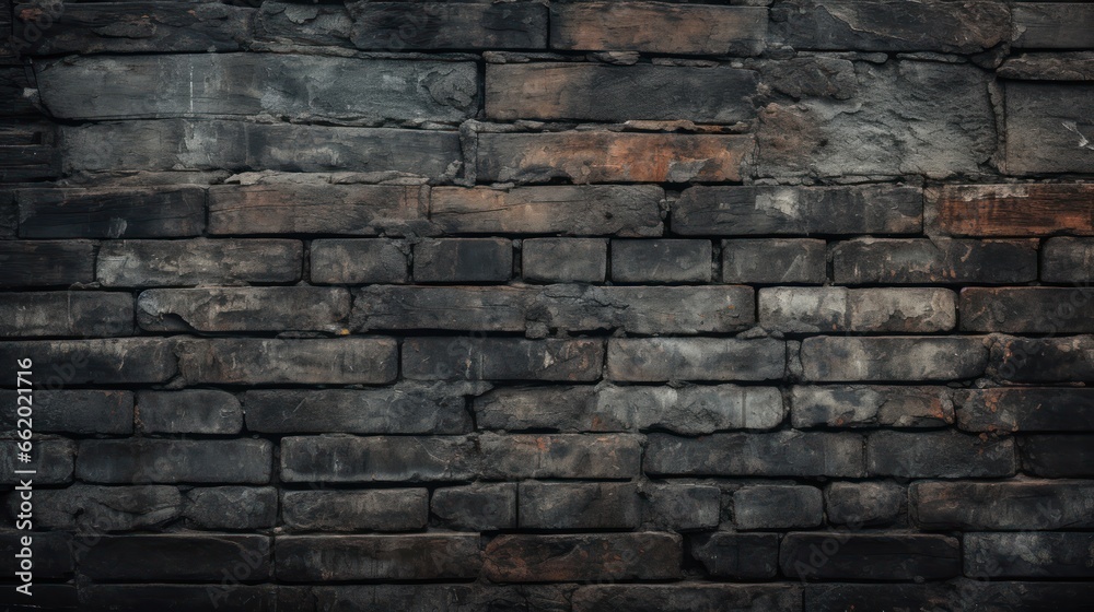 Obraz premium black grunge brick wall background