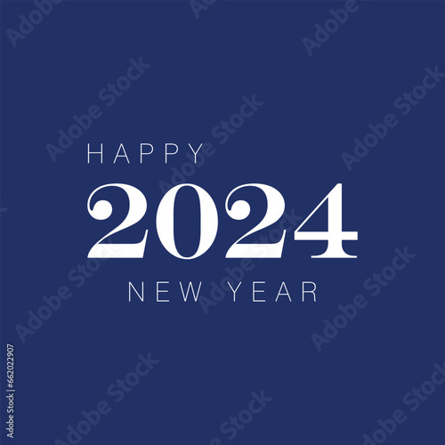 New year 2024 celebrations gold greetings poster isolated over black background.