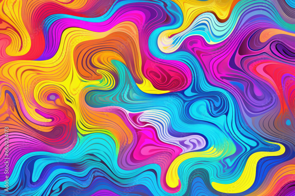 Background texture of psychedelic wavy swirls - AI Generated Background texture of psychedelic wavy swirls - AI Generated
