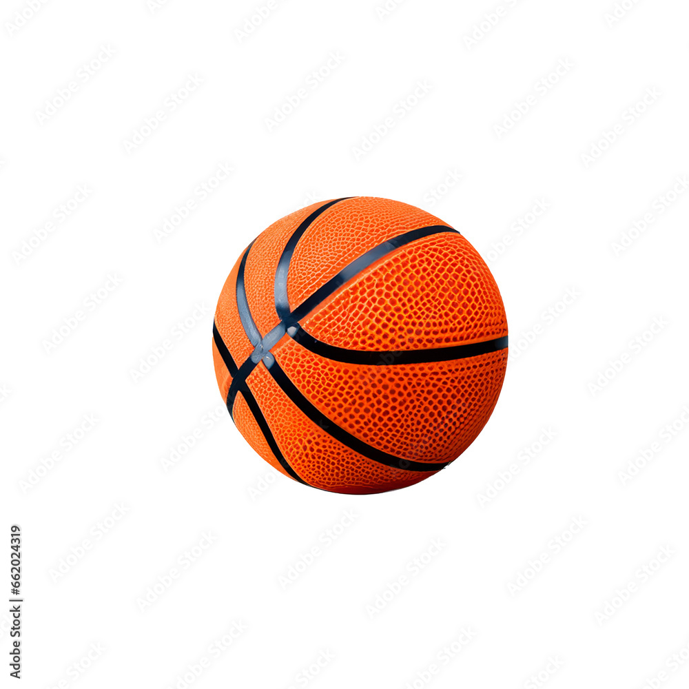 orange basketball ball isolated on white background 