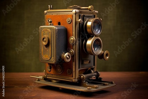 vintage photographing tool. Generative AI