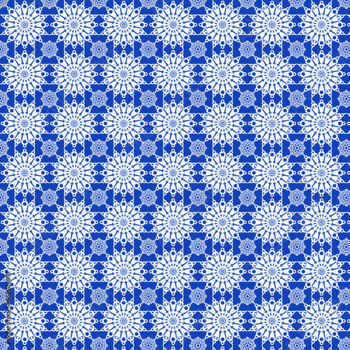 A pattern of openwork motifs of a sixteen-pointed star