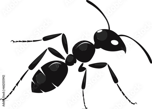 Modern Black Ant Emblem A Logo of Distinction Bold Black Ant Logo Vector Art Excellence